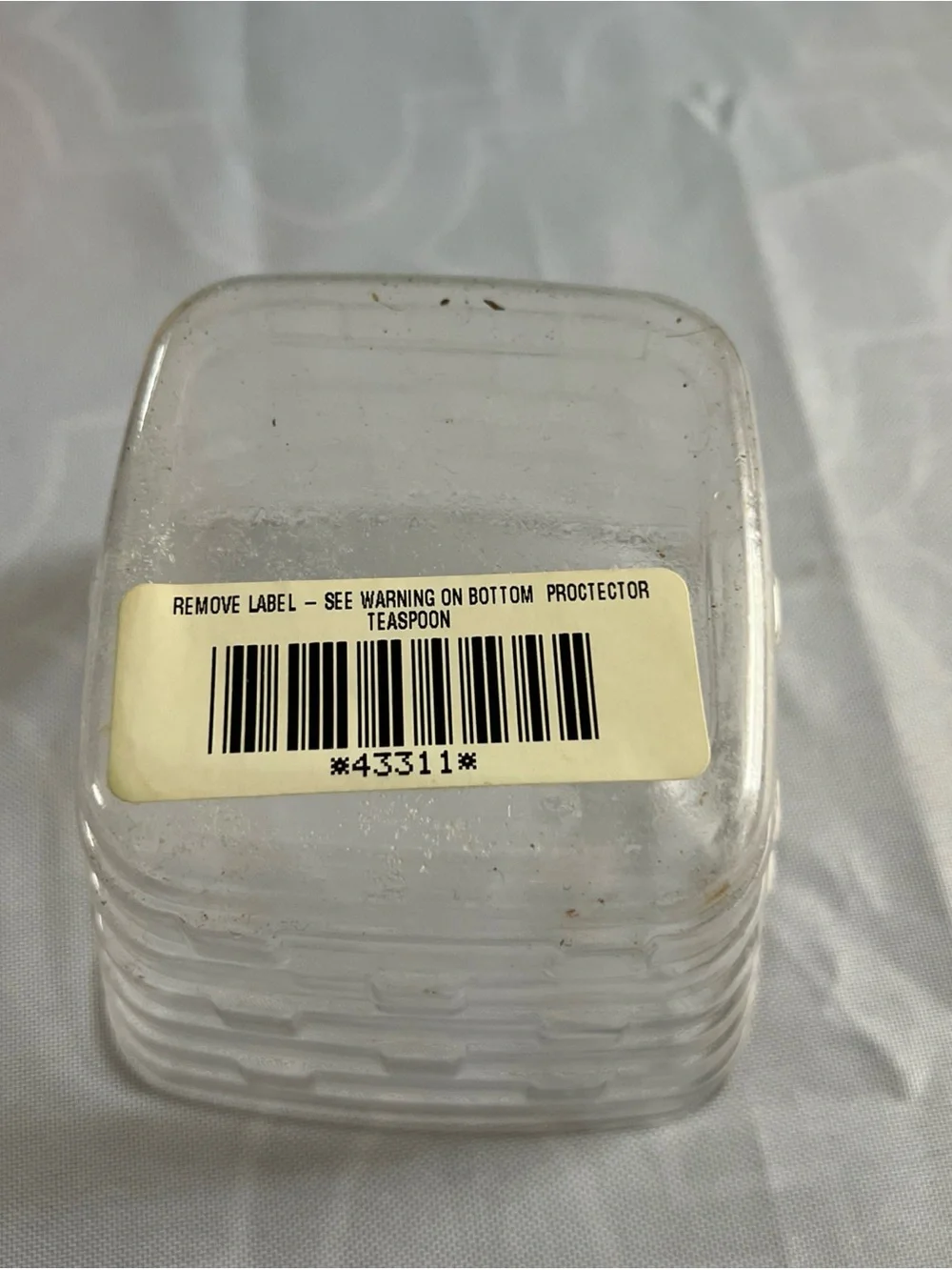Longaberger TEASPOON Basket w/Hunter Green liner, plastic protector & lid #18432